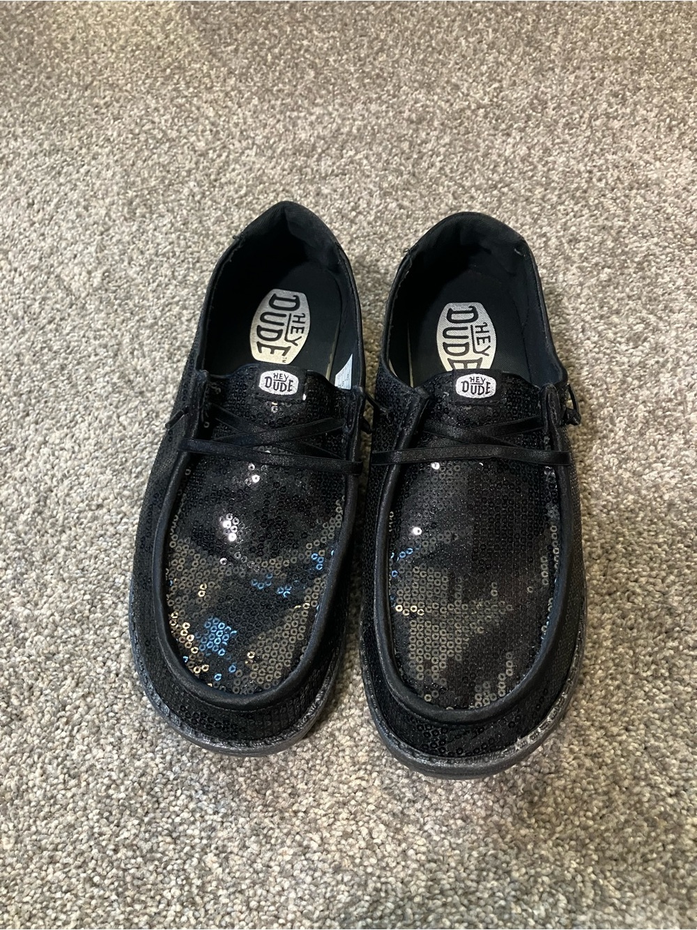 Hey Dude Wendy Disco Sequin Slip-On Loafers